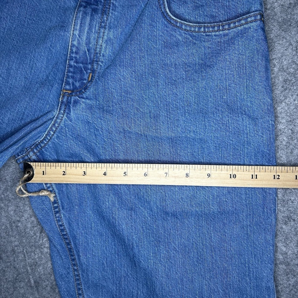 Carhartt Mens 34x32 Relax Straight Fit Light Blue Wash Denim Jeans BD5119-M - Picture 5 of 16